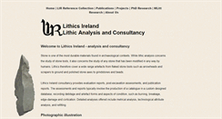 Desktop Screenshot of lithicsireland.ie