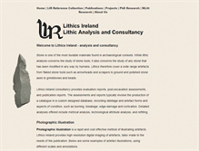 Tablet Screenshot of lithicsireland.ie